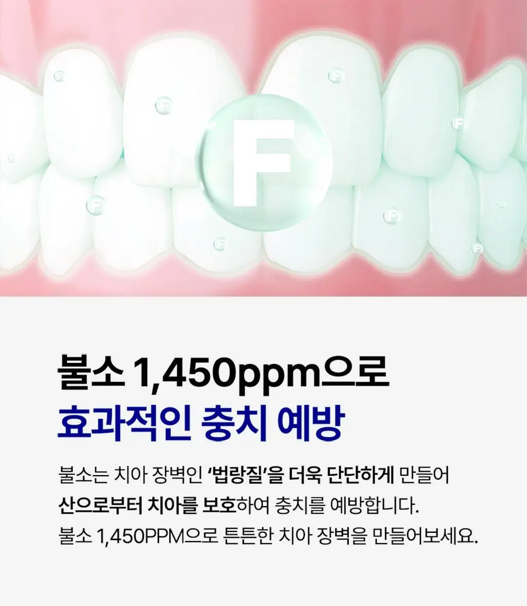[고불소] 덴티스테 안티캐비티 치약 100g 상세페이지 4